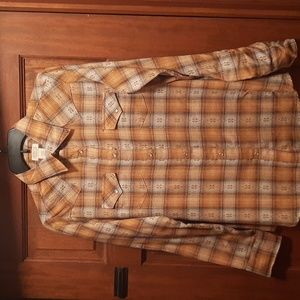 New Wrangler Pearl Snap Flannel Size L